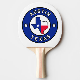 Austin Texas Ping Pong Paddle