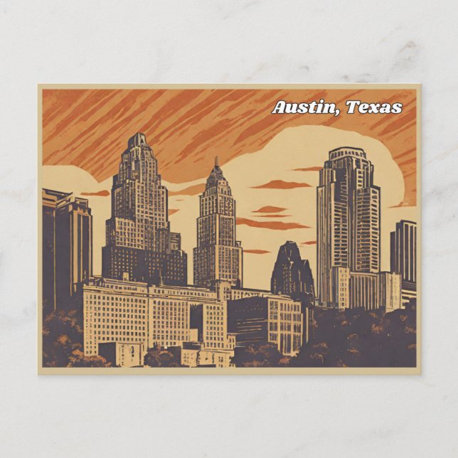 Austin, Texas,  Postcard (Front)