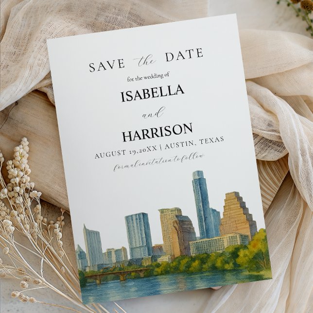 AUSTIN Texas Save the Date Template (Creator Uploaded)