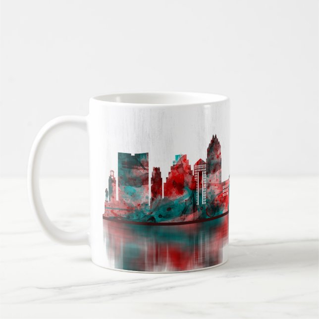 Austin Texas Skyline Coffee Mug (Left)