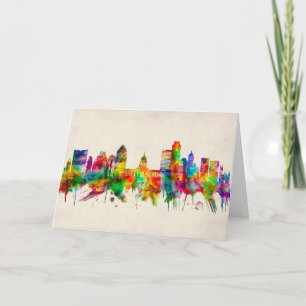 Austin Texas Skyline Holiday Card