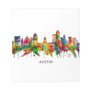 Austin Texas Skyline Notepad