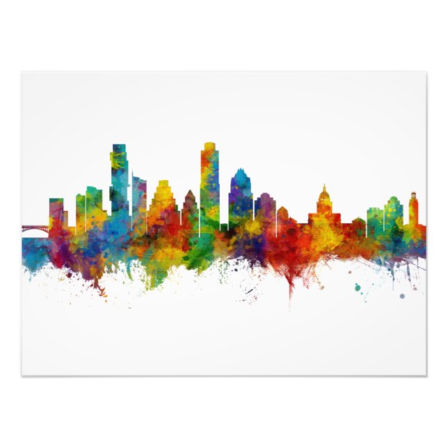 Austin Texas Skyline Photo Print (Front)