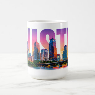 Austin Texas Skyline Travel Adventure Coffee Mug