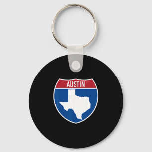 Austin Texas Tx Interstate Highway Vacation Souven Key Ring