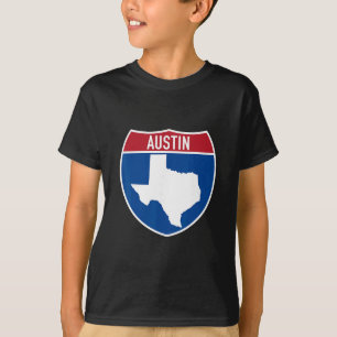 Austin Texas Tx Interstate Highway Vacation Souven T-Shirt