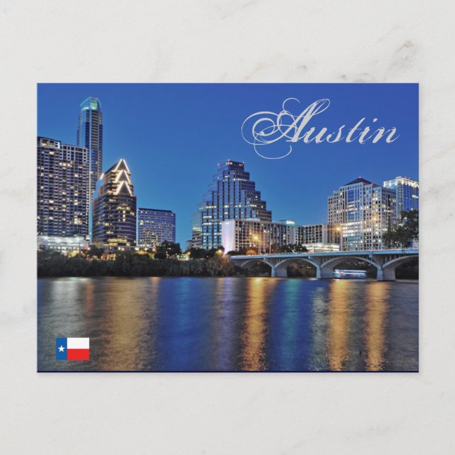 Austin, Texas, U.S.A. Postcard (Front)
