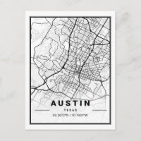 Austin Texas USA Travel City Map Poster