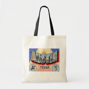 Austin, Texas Vintage Historical Tote Bag