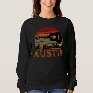 Austin Texas Vintage Sunset Music Capital Sweatshirt