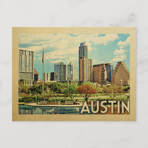 Austin Texas Vintage Travel Postcard