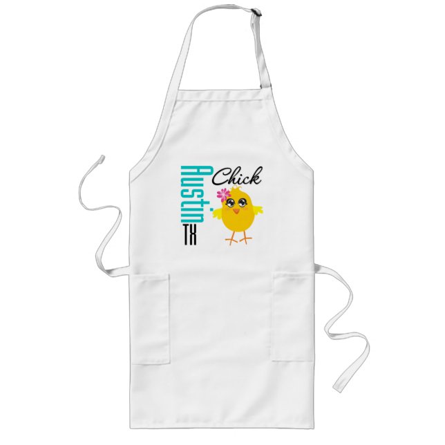 Austin TX  Chick -1 Long Apron (Front)
