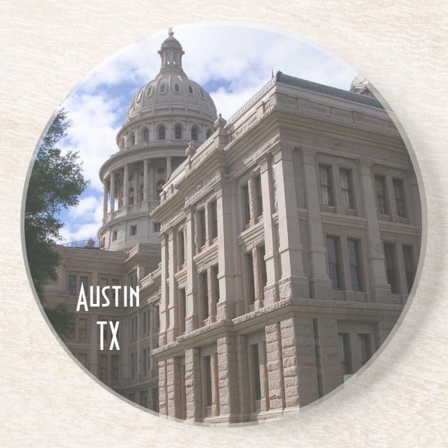 Austin TX-State Capitol Building Coaster (Front)