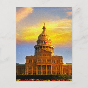 Austin TX Sunset Postcard
