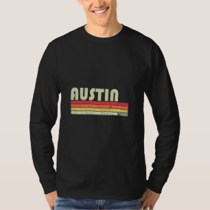 AUSTIN TX TEXAS Funny City Home Roots Gift Retro 7 T-Shirt