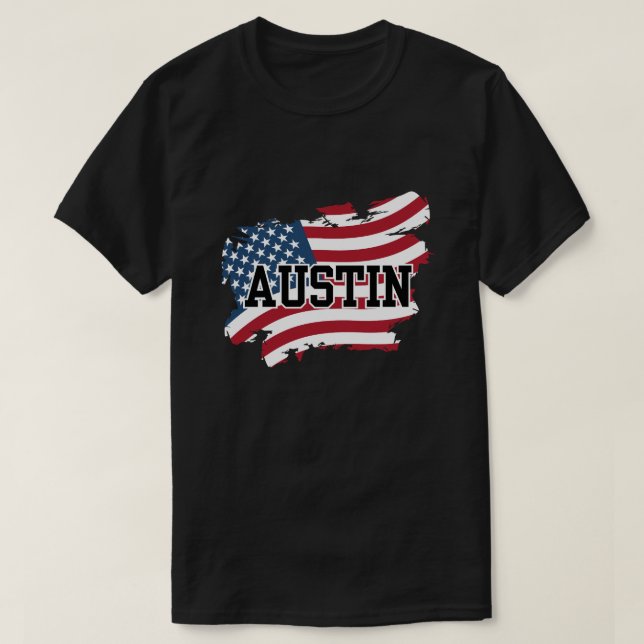Austin USA T-Shirt (Design Front)