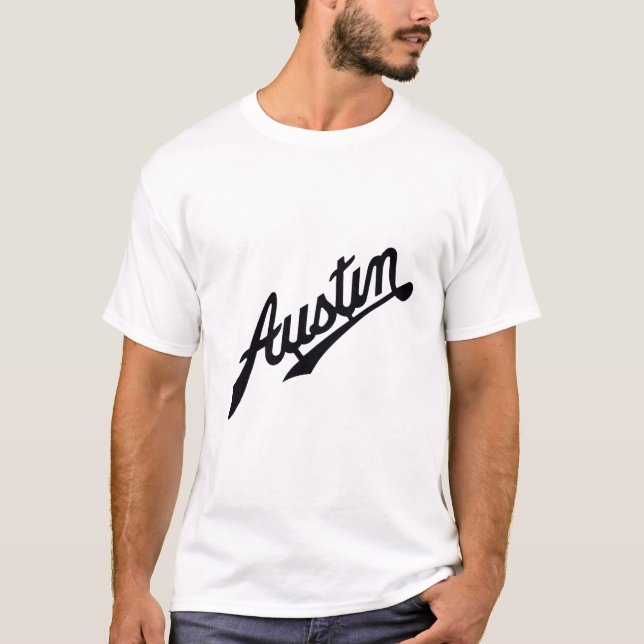 Austin Vintage Car badge T-Shirt (Front)