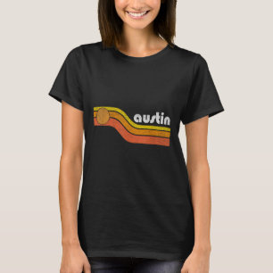 Austin - Vintage Men Women 70s 80s Graphic Cool Re T-Shirt