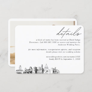 Austin Wedding Hotel Room Block Details Enclosure Card