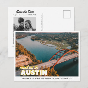 Austin Wedding Save the Date Postcard