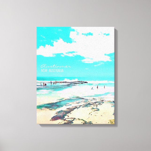 Austinmer Beach NSW South Coast Canvas Print (Front)