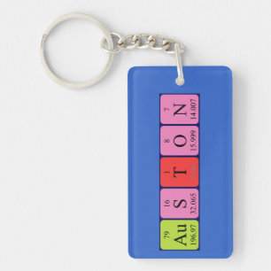 Auston periodic table name keyring