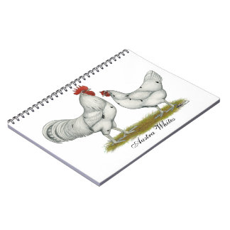 Austra White Chickens Spiral Notebook
