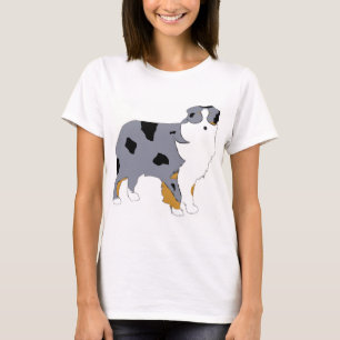 Austraiian Shepherd blue merle silo T-Shirt