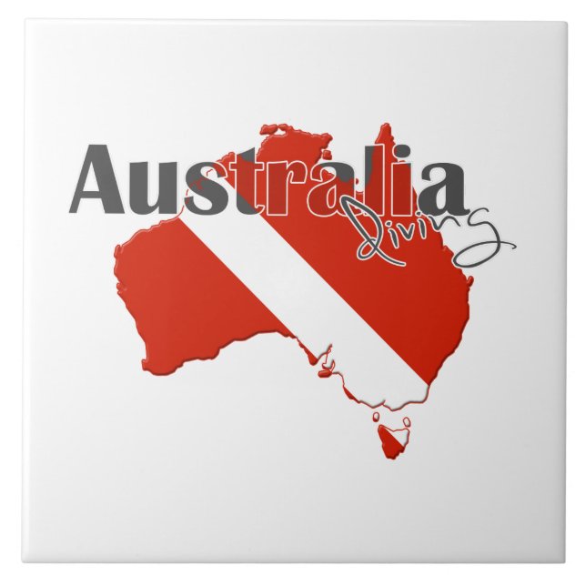 Austrailia Scuba Diving Tile (Front)