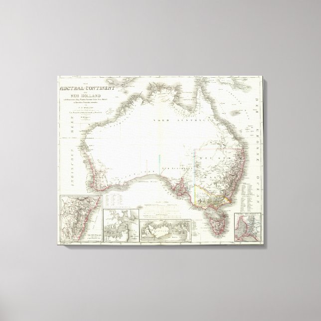 Austral-Continent Canvas Print (Front)