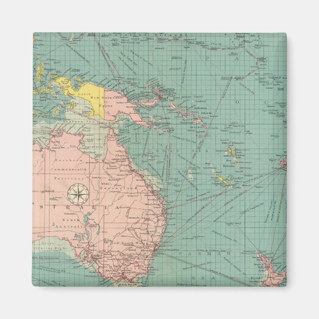 Australasian, Polynesian ports Magnet (Front)