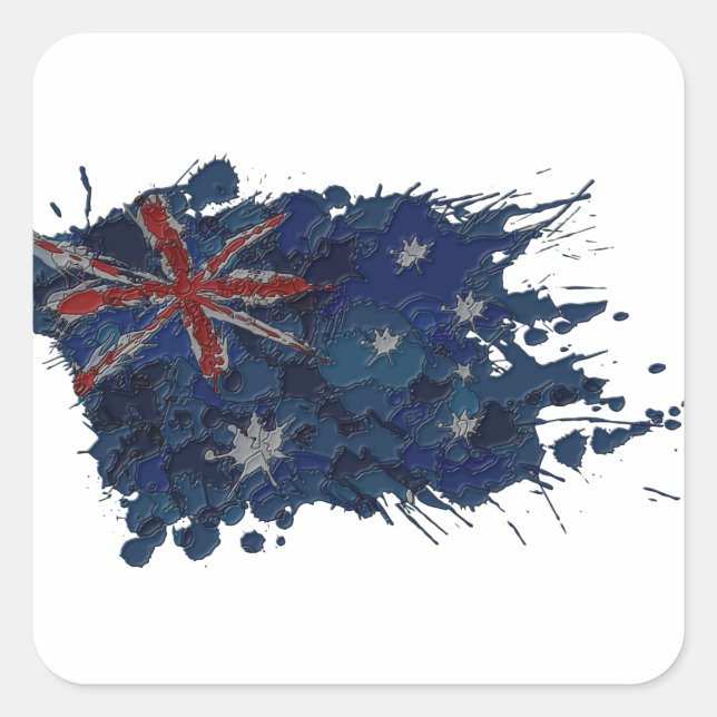 australia2 square sticker (Front)