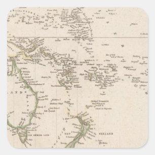Australia 10 square sticker