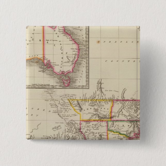 Australia 2 15 cm square badge (Front)