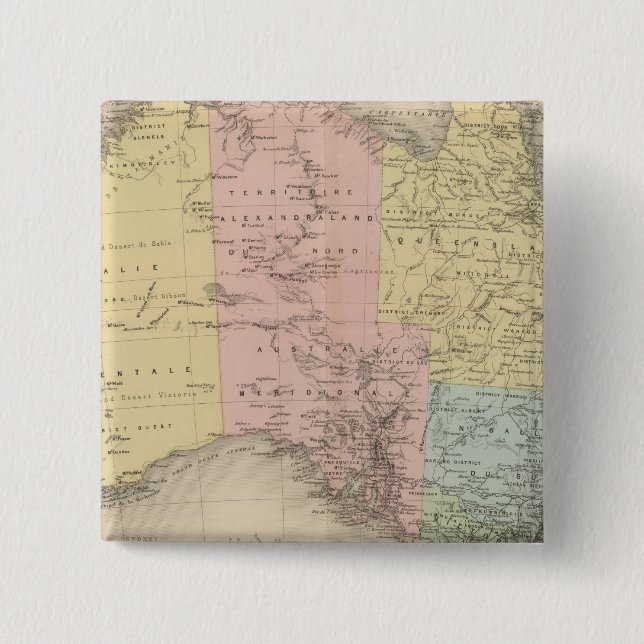 Australia 3 15 cm square badge (Front)