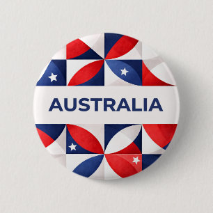 Australia 6 Cm Round Badge