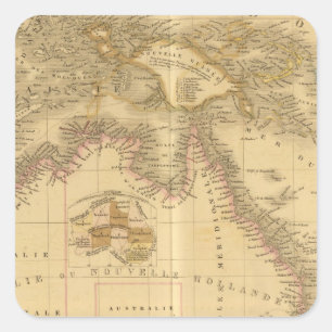 Australia 8 square sticker