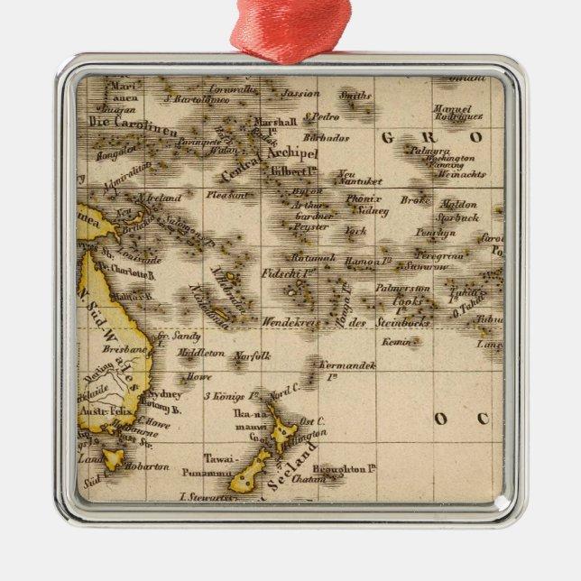 Australia 9 metal tree decoration (Front)