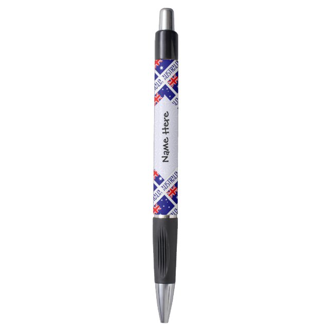Australia and Australian Flag Tiled Personalised  (Front Vertical)