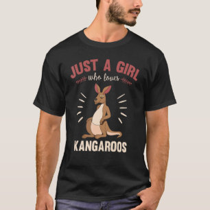 Australia Animal Zoo Animal Women Girls Kangaroo T-Shirt