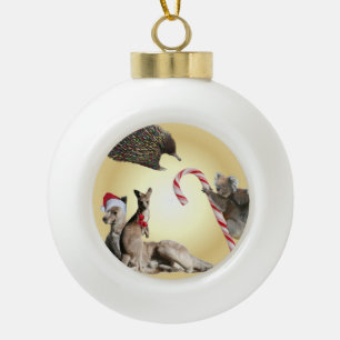 Australia Animals Christmas Ceramic Ball Christmas Ornament