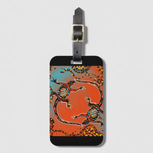 AUSTRALIA ART     LUGGAGE TAG