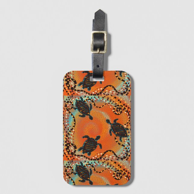 AUSTRALIA ART    LUGGAGE TAG (Front Vertical)