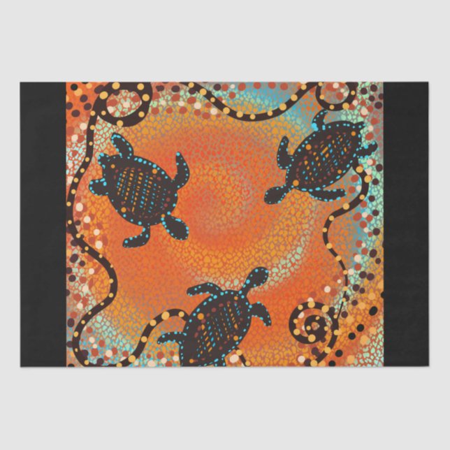 AUSTRALIA ART   TISSUE PAPER (Front)