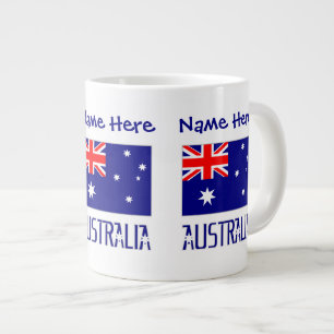 Australia Australian Flag Blue Personalisation Large Coffee Mug