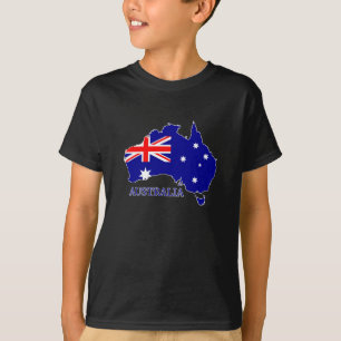 Australia Australian Flag Map Travel T-Shirt