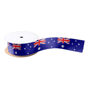 Australia & Australian Flag Ribbon Satin Ribbon