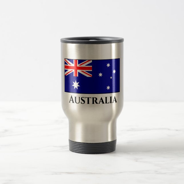 Australia (Australian) Flag Travel Mug (Center)