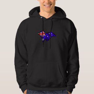 Australia Australian wavy flag hoodie