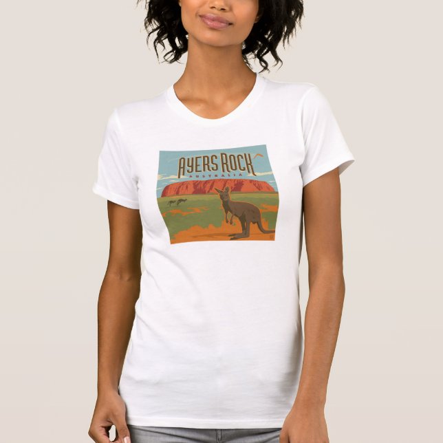Australia | Ayers Rock Kangaroos T-Shirt (Front)